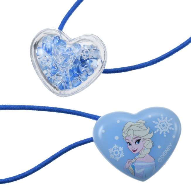 Set de colet infantiles de Elsa con corazones shaker