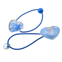 Set de colet infantiles de Elsa con corazones shaker