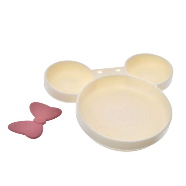 Plato infantil de silicona con diseño de Minnie