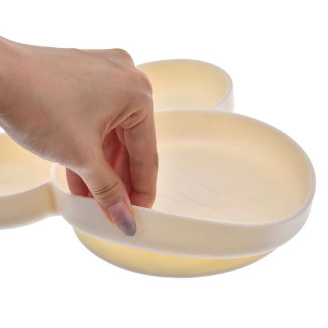 Plato infantil de silicona con diseño de Minnie