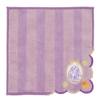 Toalla mini de Rapunzel con rayas y borde festoneado