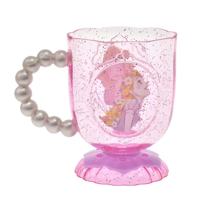 Taza infantil de Rapunzel con asa perlada