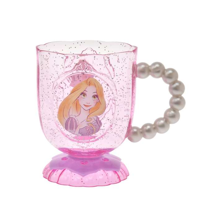 Taza infantil de Rapunzel con asa perlada