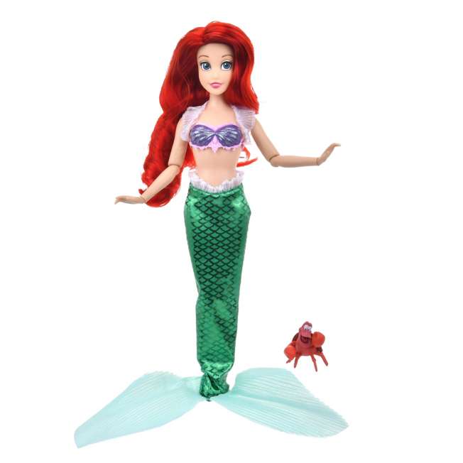 Muñeca clásica de Ariel con figura de Sebastian