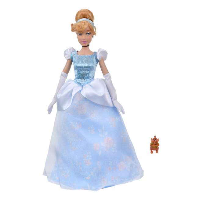 Muñeca clásica de Cenicienta con figura de Gus