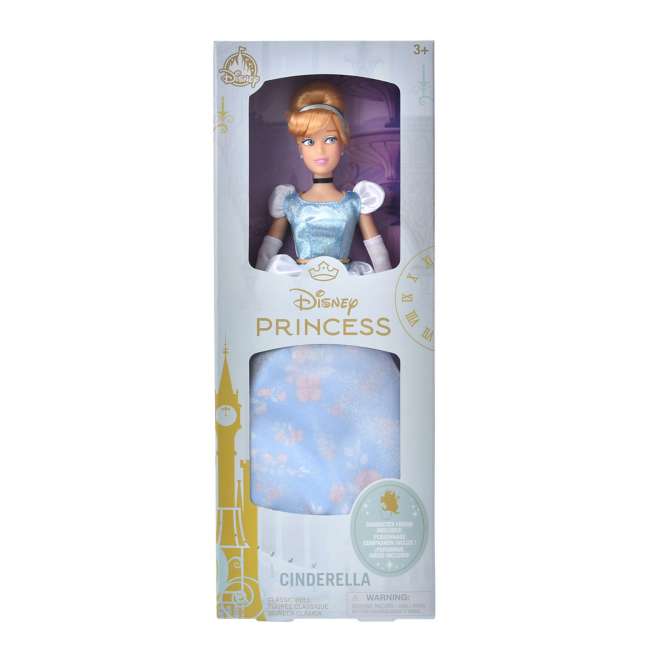 Muñeca clásica de Cenicienta con figura de Gus