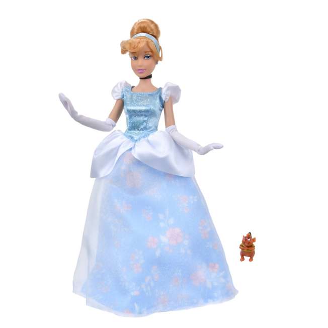 Muñeca clásica de Cenicienta con figura de Gus