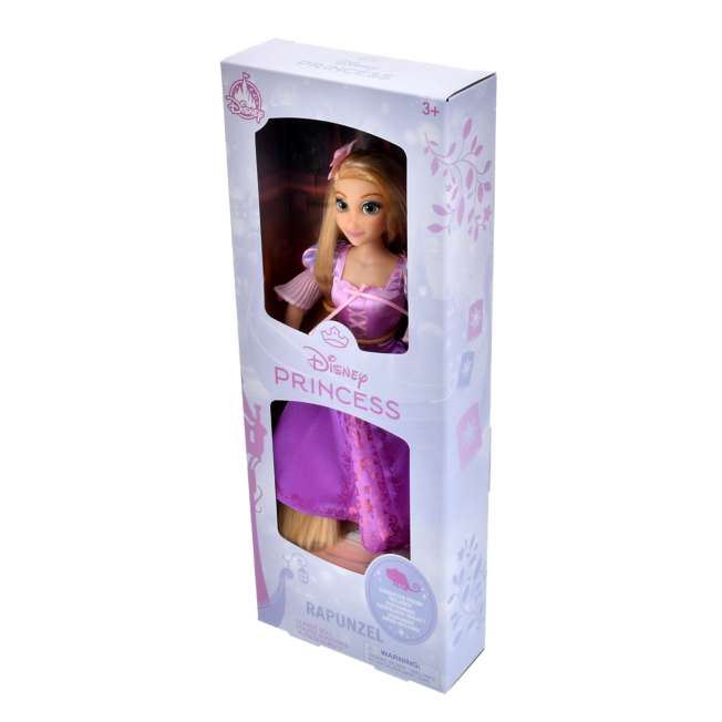 Muñeca clásica de Rapunzel con figura de Pascal