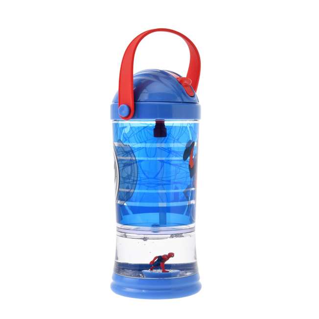 Botella infantil de Spider-Man con efecto bola de nieve