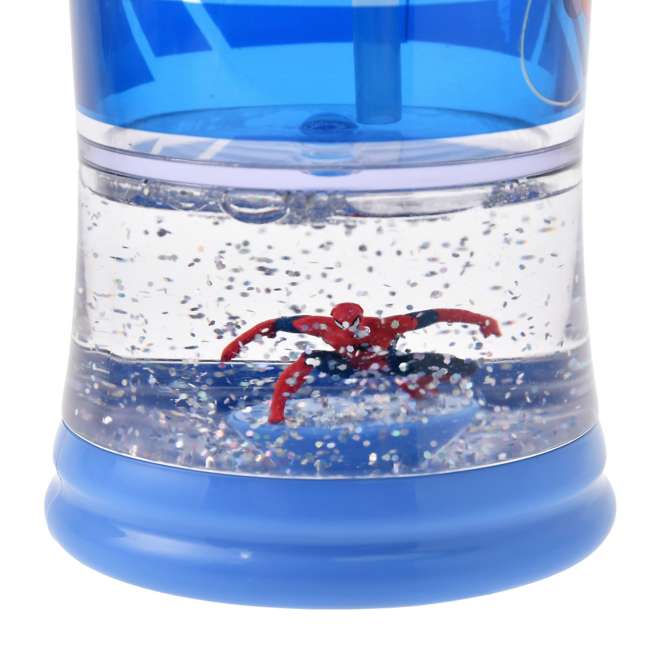 Botella infantil de Spider-Man con efecto bola de nieve