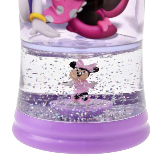 Botella infantil tipo snow globe de Minnie, Daisy y Figaro