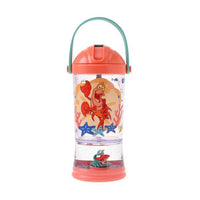 Botella infantil Ariel y Sebastián con base de globo de nieve