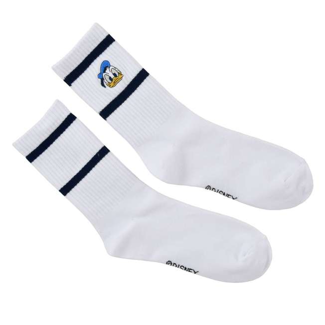 Calcetines acanalados bordados de Donald Duck