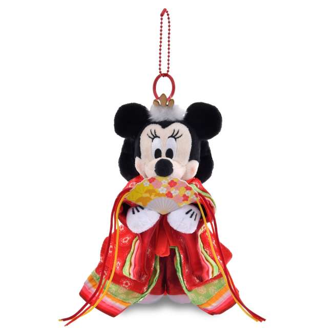 Llavero de peluche de Minnie Mouse con kimono