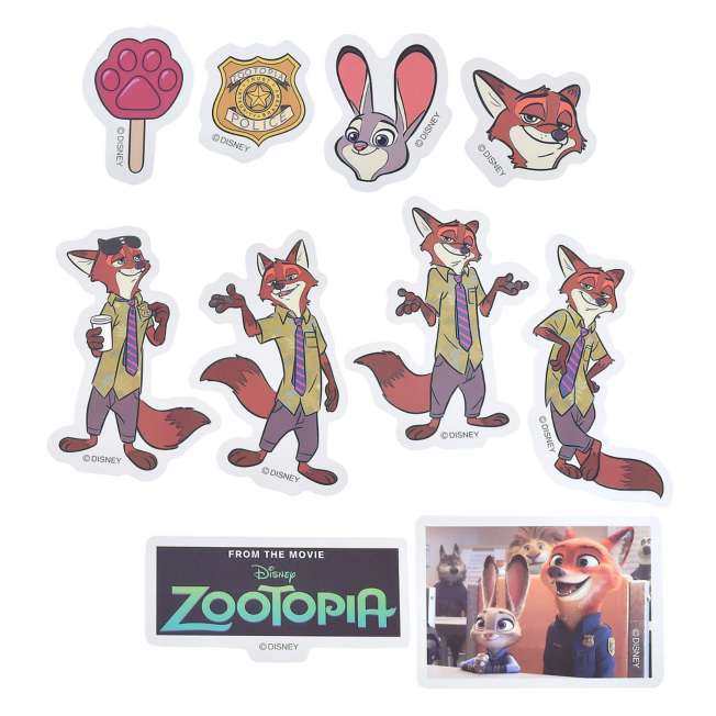 Stickers removibles transparentes de Judy y Nick - Zootopia