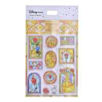 Stickers efecto vitral de La Bella y la Bestia