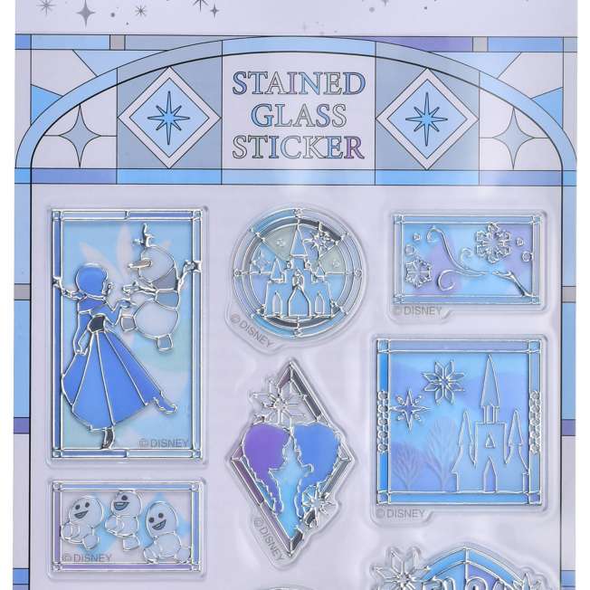 Stickers estilo vitral de Frozen