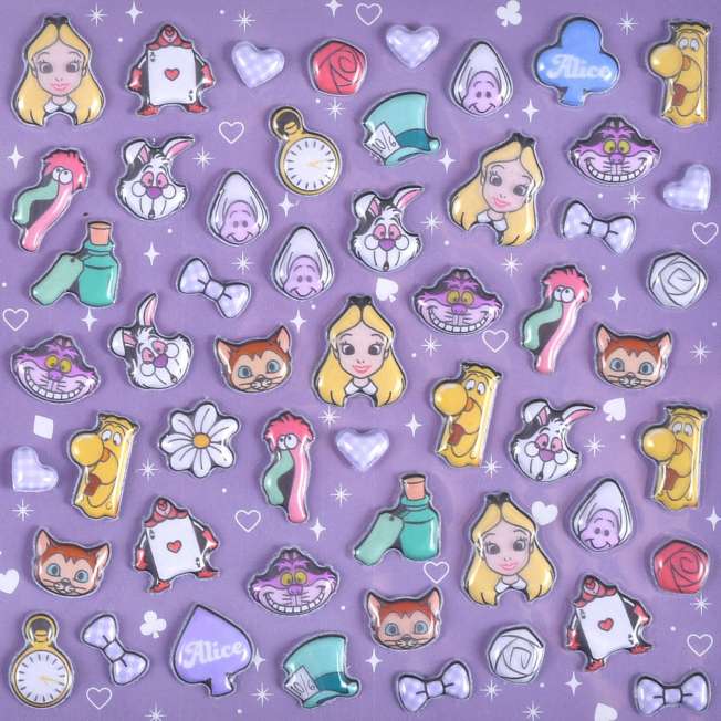 Stickers troquelados de Alicia en el País de las Maravillas