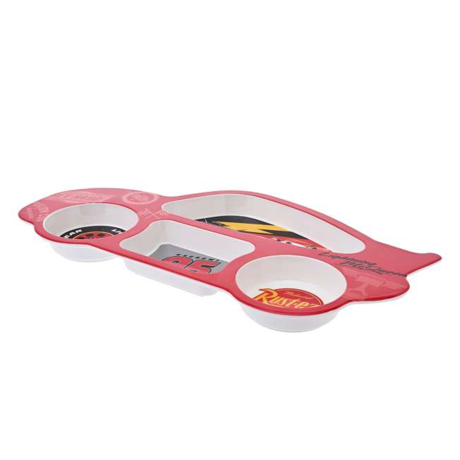 Set infantil de plato y cubiertos de Rayo McQueen