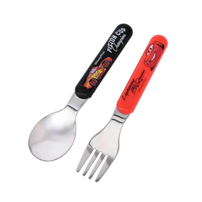 Set infantil de plato y cubiertos de Rayo McQueen