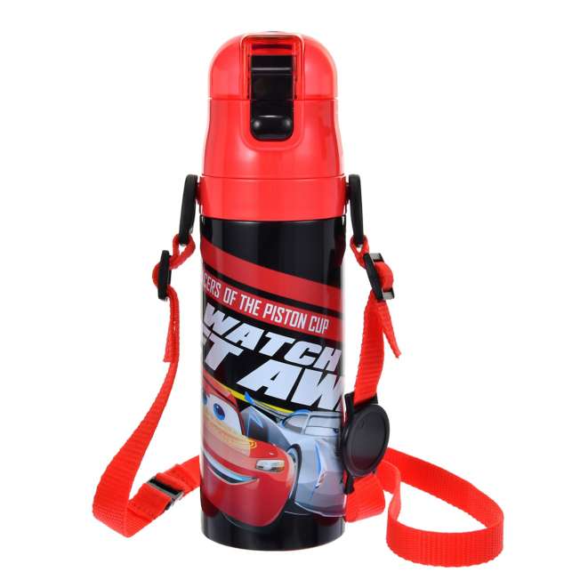 Botella de acero inoxidable Rayo McQueen y Jackson Storm