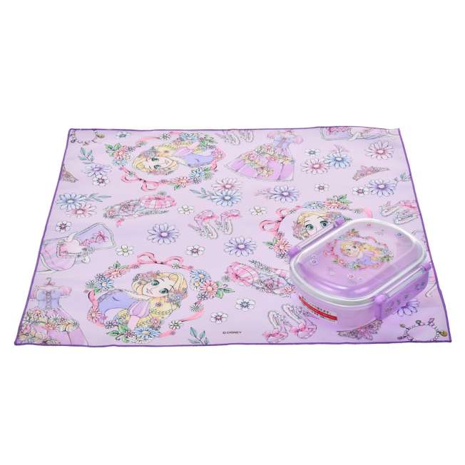 Lonchera infantil de Rapunzel con paño para colación