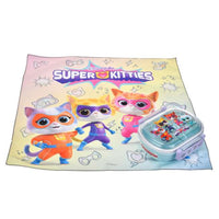 Lonchera infantil SuperKitties con paño para colación