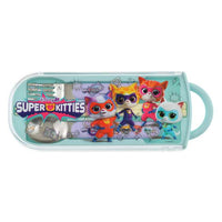 Set de cubiertos SuperKitties para niños