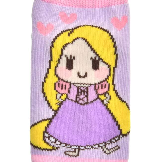 Calcetines tobilleros infantiles Rapunzel morados 13–18