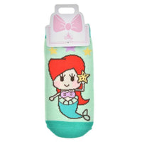 Calcetines infantiles de Ariel verdes, talla 13–18