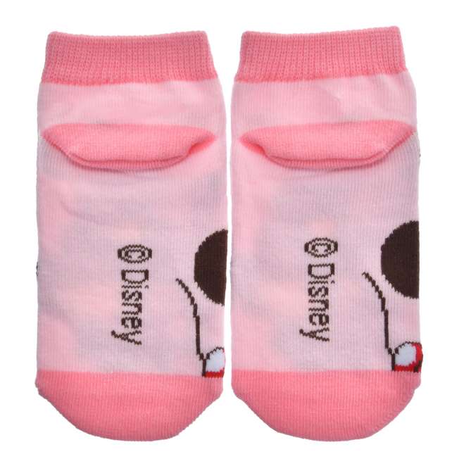 Calcetines tobilleros rosados Minnie para niños, talla 13-18