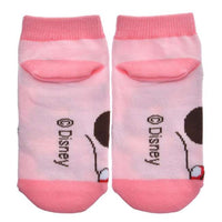 Calcetines tobilleros rosados Minnie para niños, talla 13-18