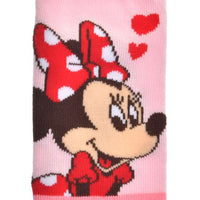 Calcetines tobilleros rosados Minnie para niños, talla 13-18