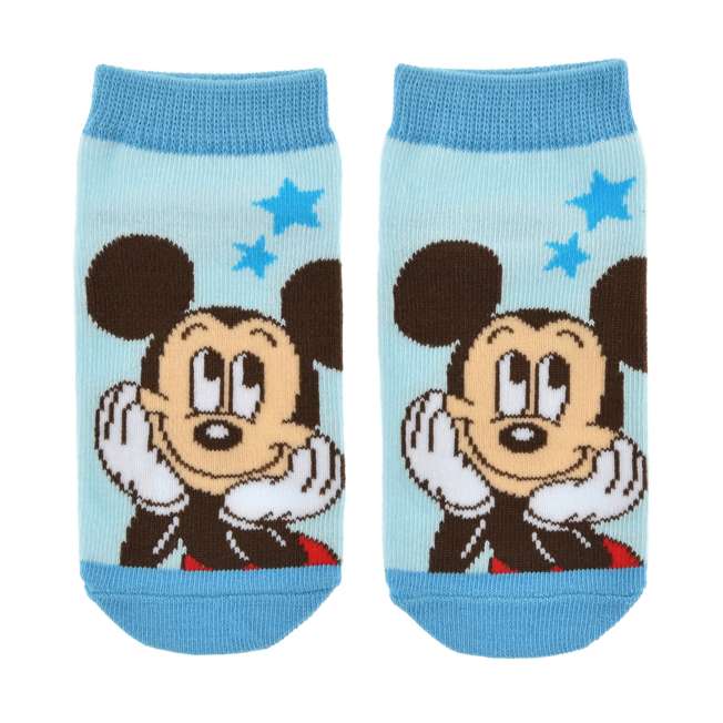Calcetines tobilleros infantiles Mickey Mouse azules 13-18 cm