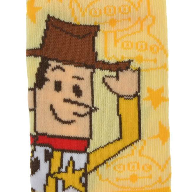 Calcetines infantiles de Woody y Alien, amarillos (13–18 cm)