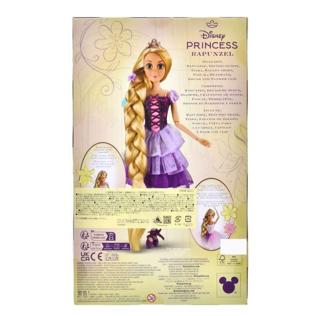 Set de muñeca Rapunzel y figura de Pascal: ballet