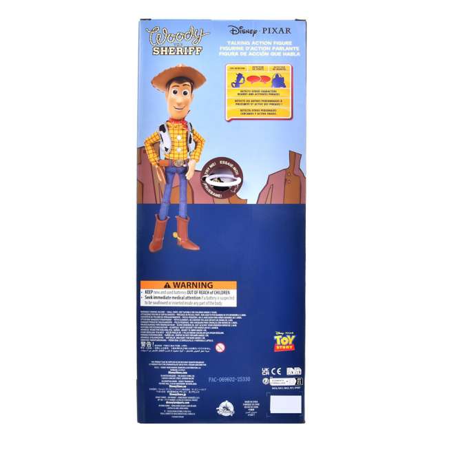 Figura de acción parlante de Woody – Toy Story