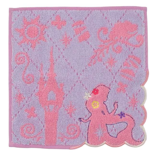 Toalla mini de Rapunzel y Pascal con bordado