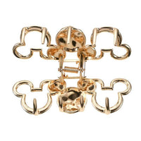 Pinza para el pelo de Mickey con triple ícono metalizado
