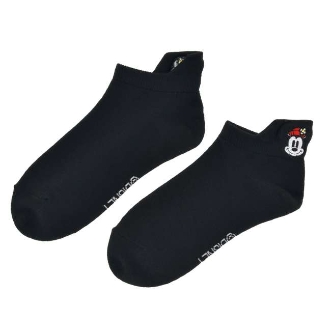 Calcetines tobilleros negros de Minnie con bordado (23–25 cm)
