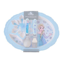 Set infantil de plato y cubiertos de Elsa