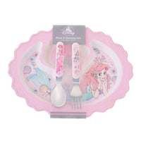 Set infantil de plato y cubiertos de Ariel