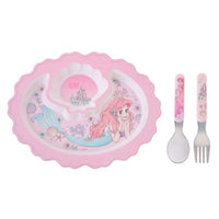 Set infantil de plato y cubiertos de Ariel