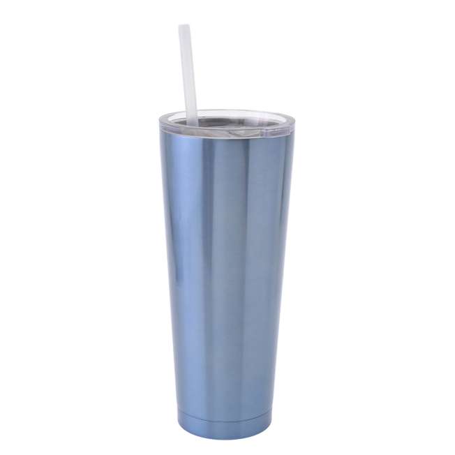 Vaso de acero inoxidable de Cenicienta con bombilla