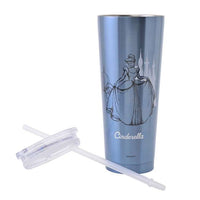 Vaso de acero inoxidable de Cenicienta con bombilla