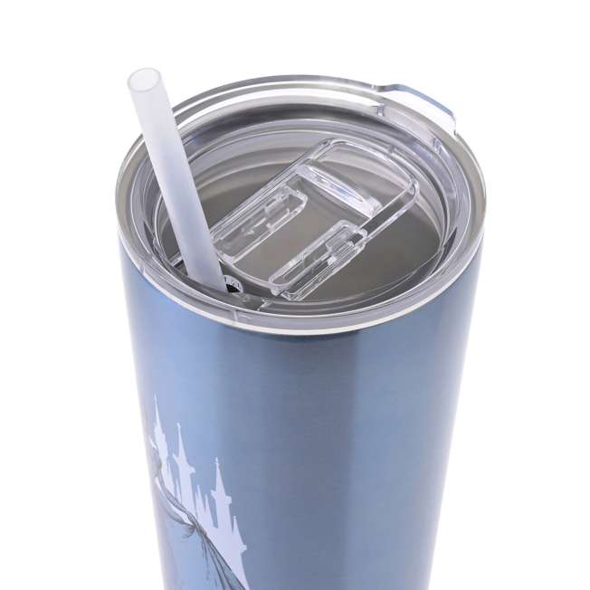 Vaso de acero inoxidable de Cenicienta con bombilla