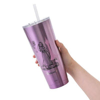 Vaso de acero inoxidable de Rapunzel con bombilla