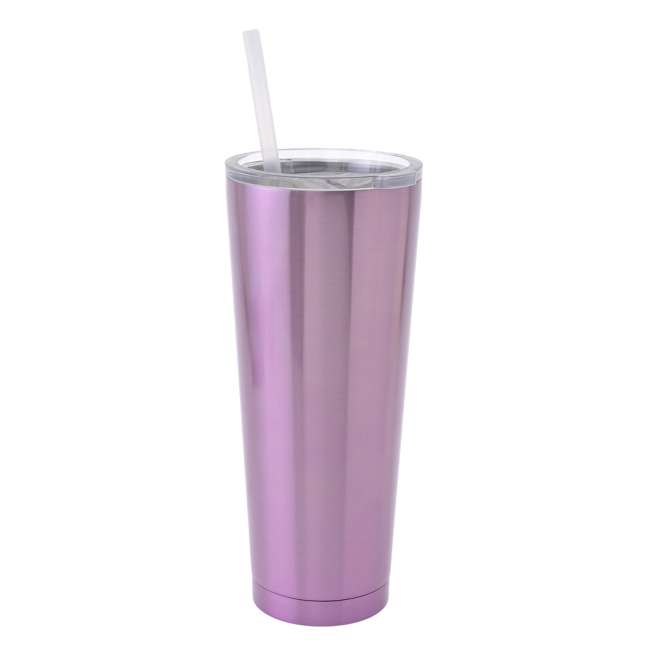 Vaso de acero inoxidable de Rapunzel con bombilla