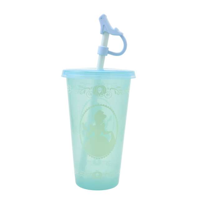 Vaso con bombilla cambia de color de Cenicienta