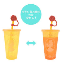 Vaso cambia de color de Belle con bombilla y tapa